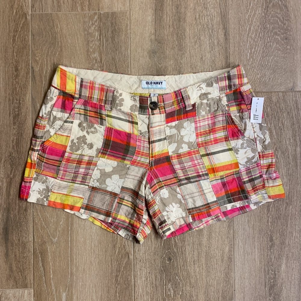 Old Navy Patchwork Shorts - 12 Petite NWT